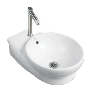 516-Ove Model Shampoo Sink Table Top Small Hand Wash Basin Lavabo Porcelain Bathroom Sanitary Ware Product Vistaar Factory Price