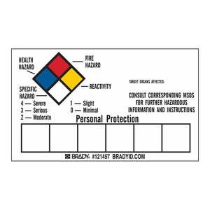 Étiquettes Brady Blank Write-On RTK pour l'identification des échantillons chimiques en laboratoire et industriels - Product Image 2