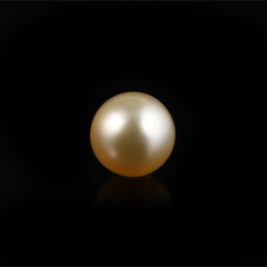 Perle dorée lâche de 4,03 carats, 8-9 mm, pierre précieuse d'eau de mer pour bijoux fins - Product Image 1