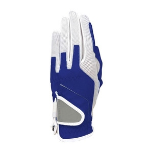 Ikhlas Sports Mens Yellow White Outdoor Sheepskin Golf <b>Glove</b> Hook Loop Closure Breathable Mesh Non-Slip Grip Soft Sports - Product Image 3