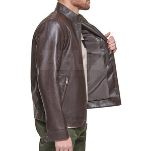 2026 Breathable Winter Warm Men Leather <b>Jacket</b> Casual Wear Men Leather <b>Jacket</b> In Reasonable Price - Product Image 5