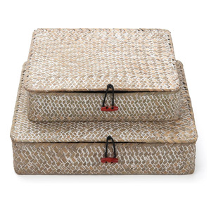 Good price natural sea grass jewelry gift <b>box</b> wholesale custom sizes sea grass boxes fast shipping - Product Image 5