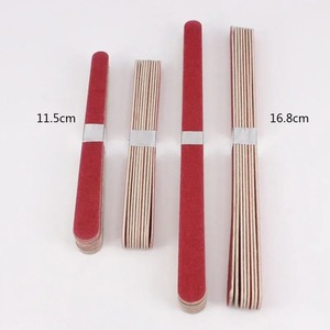 Lima de Uñas Desechable de Doble Cara, 9 cm, Esponja EVA, Grano 100, Rojo Marrón, Herramienta Profesional para el Cuidado de las Uñas, BAFA SURGICAL - Product Image 4