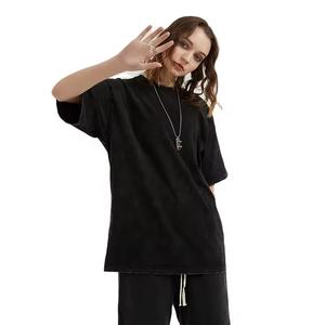 Camisetas y pantalones cortos con gráfico de logotipo personalizado para hombre, camisetas de gran tamaño para hombre, camiseta vintage desgastada con lavado ácido y pantalones cortos para hombre - Product Image 2