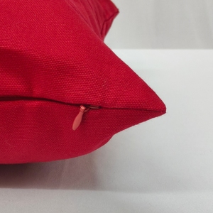 100% Cotton Woven Eco-Friendly Solid Red Square Cushion <b>Cover</b> Heavy Quality Home & Hotel Use Modern <b>Sofa</b> Pillow Case - Product Image 4