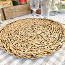 Natural Handwoven Seagrass Placemat Round Table Mat Eco Friendly Dining <b>Kitchen</b> <b>Decoration</b> - Product Image 4