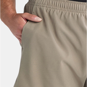 Hot Sale Double <b>Layer</b> Fitness Short 2 in1 5 Inch Inseam Elastic Waste Nylon Polyester Streetwear Sportswear Men Short - Product Image 5