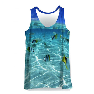 Cotton Tank Top Women's Sublimation Tank Top Black White Abstract Print Knitted Polyester Quick Dry Casual Summer Wear - Product Image 3