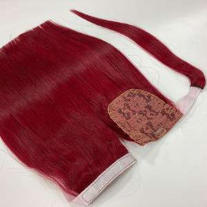 Venta al por mayor de coletas de alta calidad de Vietnam extensiones de cabello liso colores personalizados extensiones de cabello humano - Product Image 5