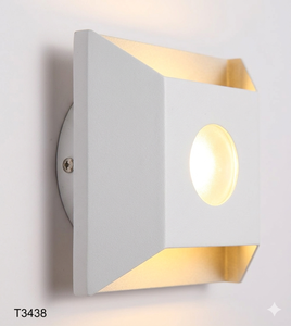 Lampe murale extérieure en métal LED IP65 AC 110-240V 2700K (blanc chaud doux) Ra80+ Lumetal Vietnam, commande par bouton, étanche, acrylique - Product Image 1