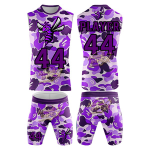 Custom Full Sublimation 7On7 Field American Football Gear High Quality 7V7 Compression Stretchy Football Uniform - Product Image 2