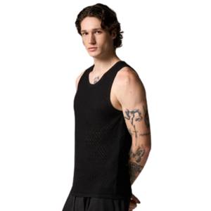 Chaleco de Punto sin Mangas para Hombre, Ligero, con Textura de Diamante, Camiseta sin Mangas Informal de Verano, Suministro al por Mayor Personalizado OEM - Product Image 5