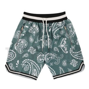 High Quality Men <b>Summer</b> Mesh Shorts Breathable Quick Dry Knee Length Drawstring Closure Customizable Casual Pattern <b>Decoration</b> - Product Image 1