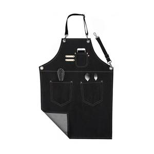 Tablier en toile imperméable pour personnel de bar commercial, avec logo personnalisé, léger, gilet de travail pour barman, matériel de haute qualité, tablier de salon de coiffure - Product Image 5