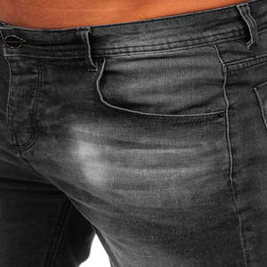 Nouveau Short Bermuda en Jean Décontracté pour Homme en Coton Uni, Style Printemps-Été, avec Logo Personnalisé, Effet Délavé - Product Image 4