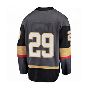 Jersey de Hockey sobre Hielo de Punto Impreso Transpirable y Resistente |   Camiseta Deportiva con Hombros Acolchados de Doble Capa |   Personalizable al por Mayor - Product Image 3