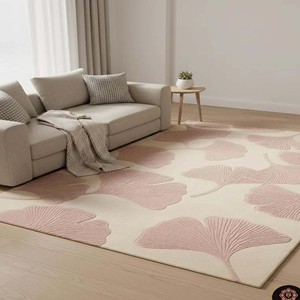 Luxury Modern Abstract Wool Rug Irregular Shape Floral Designer Hand Tufted Carpet Soft <b>Floor</b> Decor for Living Room Bedroom Home - Product Image 1