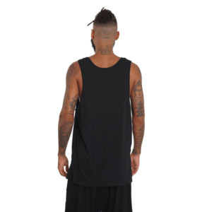 FALCON ENTERPRISES <b>Men's</b> <b>White</b> Sleeveless Tank Top O-Neck Casual Cotton/Bamboo Fiber <b>Vest</b> Breathable Eco-Friendly Quick Dry - Product Image 2