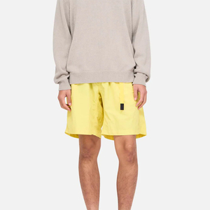 Short de bain décontracté pour homme personnalisé, en nylon respirant à séchage rapide, jaune, avec cordon de serrage et taille élastique - Product Image 2