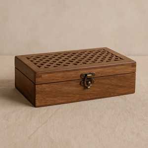 Hand Carved Tree of Life Wooden <b>Storage</b> Box Rectangular Keepsake <b>Chest</b> Solid Wood Jewelry Organizer <b>Storage</b> Container Box - Product Image 3
