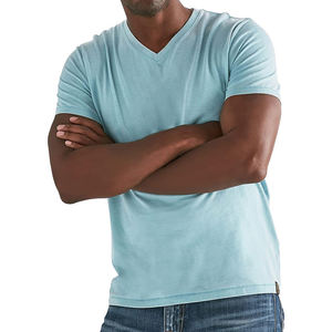 Camiseta Deportiva Ajustada para Hombre, Camiseta de Manga Corta de Poliéster 2025, Transpirable, Cuello en V, Ropa de Gimnasio para Hombre - Product Image 5