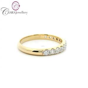 WHOLESALE BEST SELLING SIMPLE DESIGN HIGH QUALITY CLASSIC 18K SOILD WHITE/YELLOW GOLD NATURAL DIAMOND <b>RING</b> <b>BAND</b> - Product Image 4