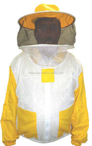 High Quality 3 Layer Ventilated Comfortable Beekeepers Safety <b>Jacket</b> Protective Design in <b>White</b> Color Unisex - Product Image 2