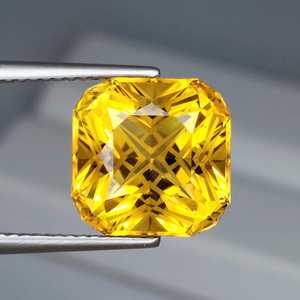 Citrino natural amarillo dorado, corte cojín, piedra preciosa suelta personalizada, cuarzo facetado para la fabricación de joyas, proveedor mayorista - Product Image 1