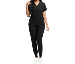 Reusable Wholesale High-quality Denim Clinic Uniform Scrub Suit <b>Set</b> for <b>Doctors</b> and Nurses Hospital Use - Product Image 3