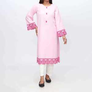 Schiflli Embroidered Shirt PW3219 1PC <b>Club</b> <b>Dress</b> with Intricate Embroidery - Product Image 3