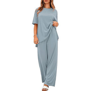 Ensemble coordonné pour femmes, nouveau design 2026, qualité supérieure, best-seller, en coton/polyester - Product Image 1