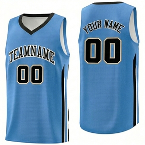 Ensemble uniforme d'équipe de basket-ball pour hommes, maillot et short respirants sans manches, vêtements de sport personnalisés - Product Image 2