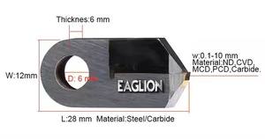 Herramientas de corte de diamante Posalux en forma de V personalizadas, herramienta de diamante de joyería de grado 80, herramienta de molino de extremo para la fabricación de joyas - Product Image 2