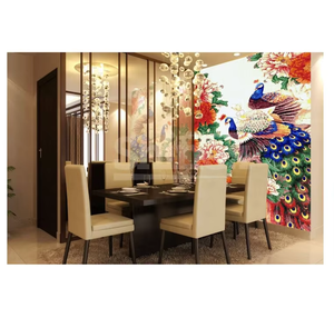 Mosaïque en verre d'intérieur haut de gamme élégante, design artistique complexe pour hôtels, écoles et revêtements muraux décoratifs, caractéristiques attrayantes - Product Image 1