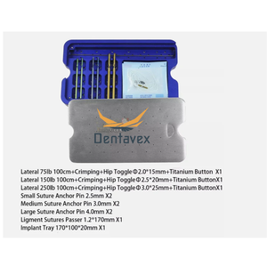 ชุดเย็บแผลแบบเกลียว Dentavex สำหรับเย็บด้านข้าง พร้อมชุดจีบยึด ไทเทเนียม สำหรับซ่อมแซมเอ็นกระดูก - Product Image 5