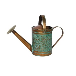 Regadera de Metal de Cobre y Hierro Antigua, Simple, Creativa, Vintage, Decorativa para Jardín, Hecha a Mano - Product Image 2
