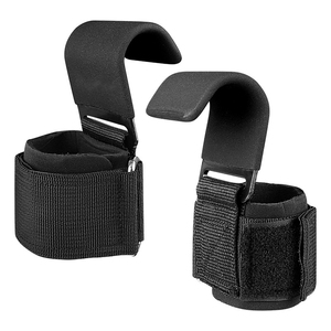 Protège-poignets en néoprène Power Hook avec fermeture auto-agrippante réglable pour la musculation et l'entraînement de force - Product Image 1