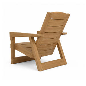 Silla de Descanso de Madera de Teca Sólida de Primera Calidad, Silla de Exterior Escandinava para Hoteles, Villas y Resorts de Lujo - Product Image 4