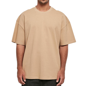 T-shirt pour homme en coton 100% rose uni, à manches courtes, col rond, coupe classique, respirant, imprimé par transfert thermique, tricoté sur le devant, décontracté - Product Image 4