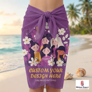 Pareo Hawaiano Personalizado con Estampado Polinesio, Ligero, para Playa, Ropa Tropical para Resort, Proveedor y Exportador de Telas OEM ODM - Product Image 2