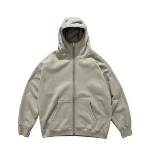 Sweat à capuche pour hommes en coton unisexe Sweat à capuche zippé pour femmes Streetwear Sweat à capuche noir élégant avec double tête de fermeture à glissière - Product Image 3