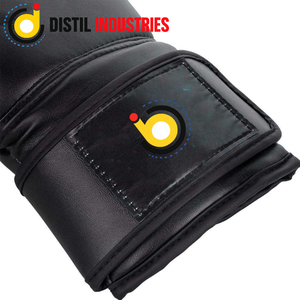 Guantes de Boxeo de Piel Sintética Negra de Primera Calidad con Correa de Velcro para Entrenamiento, Sparring, MMA, Muay Thai y Kickboxing – Unisex para Gimnasio - Product Image 3