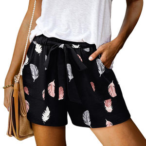 กางเกงว่ายน้ำผู้หญิงทรงหลวมสำหรับฤดูร้อน พิมพ์ลายแบบซับลิเมชั่นเนื้อนุ่ม สกรีนโลโก้ได้ตามต้องการ ขายดี กางเกงชายหาด - Product Image 2