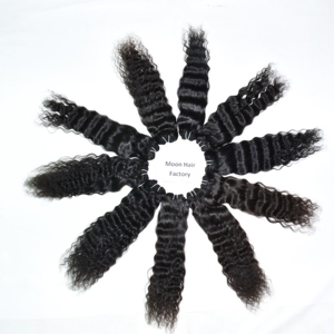 Extensiones de Cabello Humano Rizado 100% Natural, Cabello Virgen Remy, Textura Rizada Suave y Voluminosa, Doble Trama, Volumen Completo - Product Image 5
