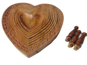 Wooden Apple Shaped Foldable Fruit Basket Handcrafted <b>Collapsible</b> <b>Storage</b> Basket for Fruits and Vegetables - Product Image 6