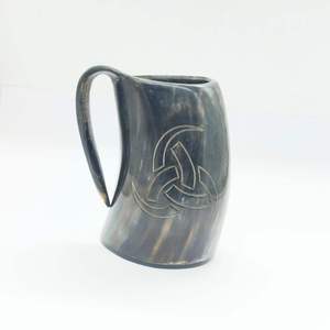 Tazas de Cuerno de Búfalo Hechas a Mano de la Mejor Calidad, Portátiles, Pulimentadas, Duraderas, con Forma Natural, Estilo Animal, Modernas, de la India, HANNAN HANDICRAFT - Product Image 1