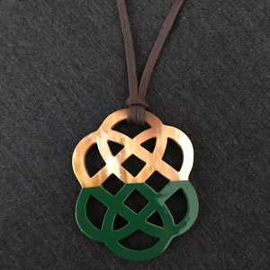 สร้อยคอจี้เขาสัตว์จี้เขาควายเขาเครื่องประดับเขาเขาเขาเขาสัตว์ดอกไม้แกะสลักจี้ควายเครื่องประดับจี้ Boho - Product Image 1