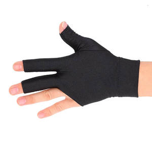 Guantes de Billar de 3 Dedos Personalizados OEM, Coloridos, Guantes de Snooker con Dedos Descubiertos, Unisex, Más Vendidos, Ligeros, de Nailon/Spandex - Product Image 2