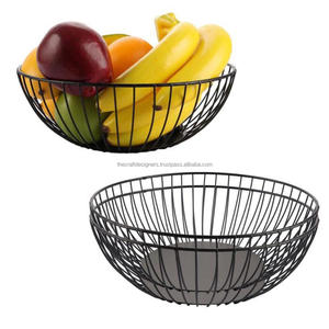 Fancy <b>Baskets</b> Set in White & Back Color Decorative <b>Metal</b> Fruit <b>Basket</b> Hot Selling High Quality <b>Metal</b> <b>Basket</b> and Rack Wholesales - Product Image 6