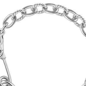 สร้อยข้อมือสีเงินประดับสีชมพูพร้อมจี้ทรงกลม ดีไซน์เก๋ไก๋ เครื่องประดับสำหรับผู้หญิงในงานแต่งงานและงานปาร์ตี้ - Product Image 2